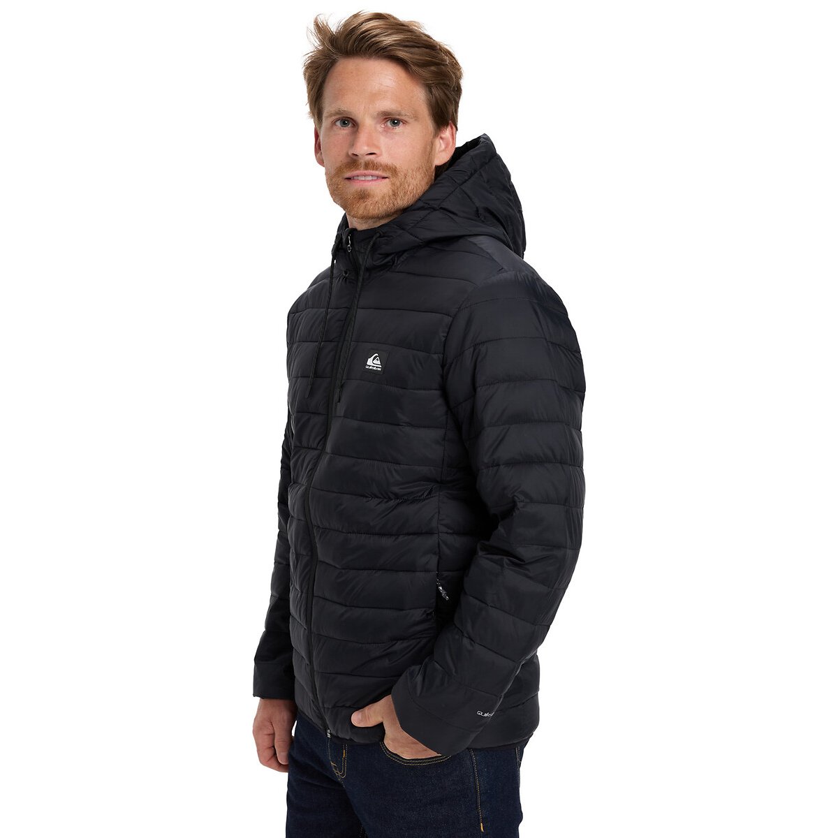 Doudoune à capuche scaly noir, QUIKSILVER