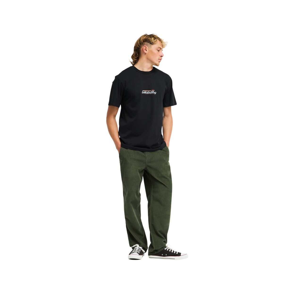 T shirt manches courtes WORD MARK noir black, BILLABONG