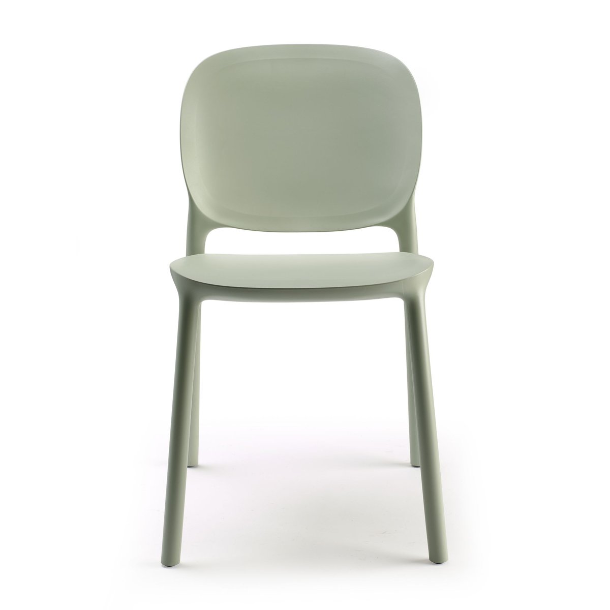 Chaise design empilable (lot de 2), HUG vert clair, SCAB DESIGN