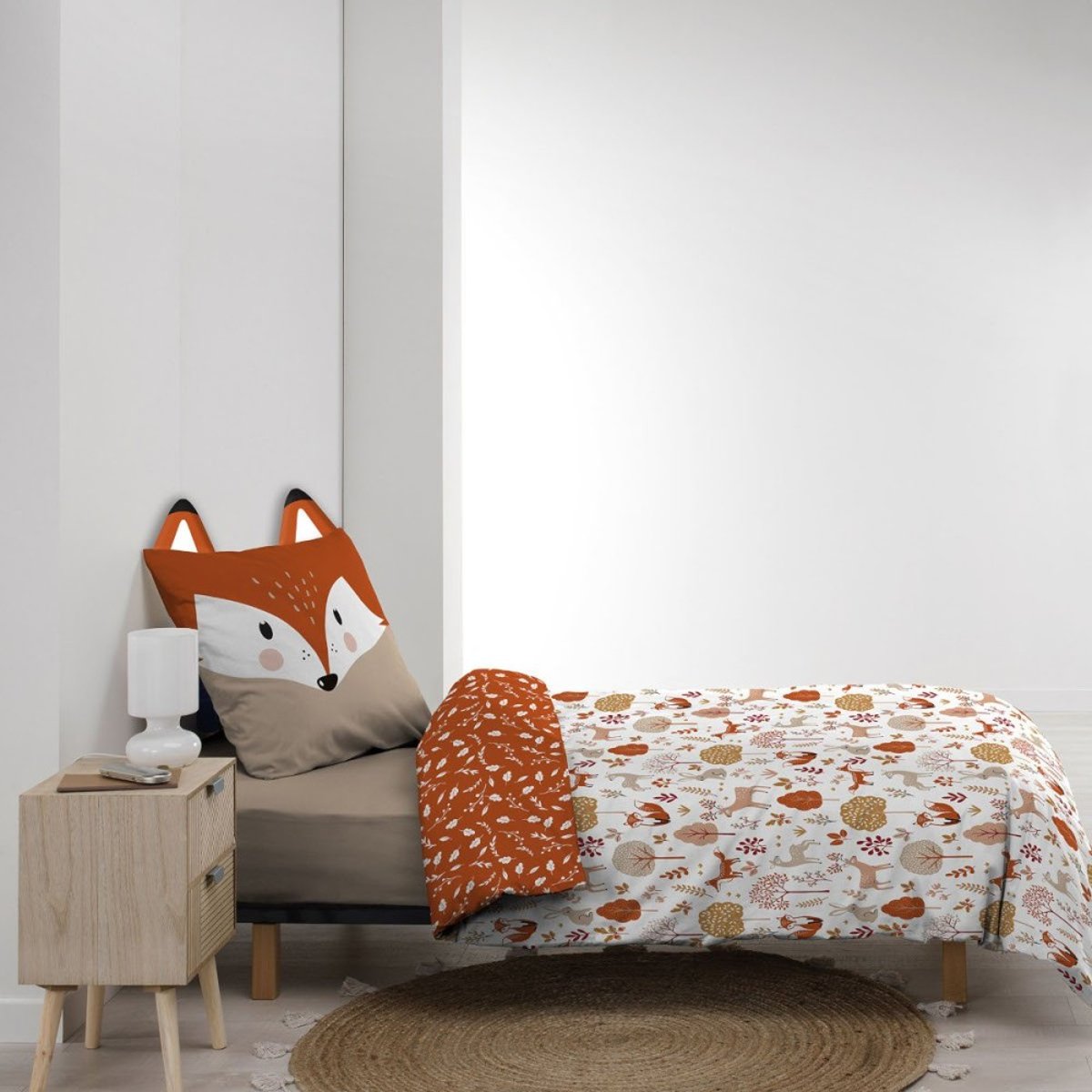 Housse de couette 140x200 + 1 taie ROXY 100% coton color, DECORATIE