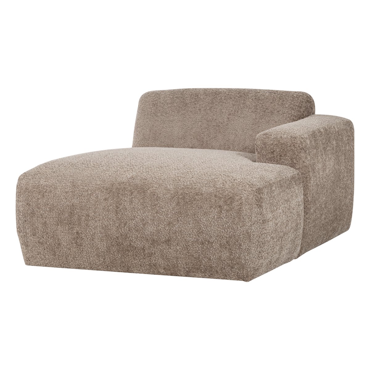 Élément chaise longue droit laine MOJO BASE sable foncé, WOOOD
