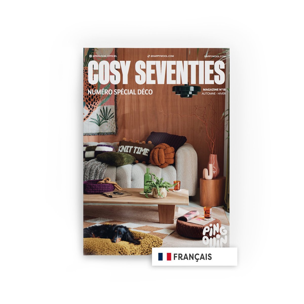 Magazine N°18: Cosy Seventies 20 Modèles sans coloris, PINGOUIN