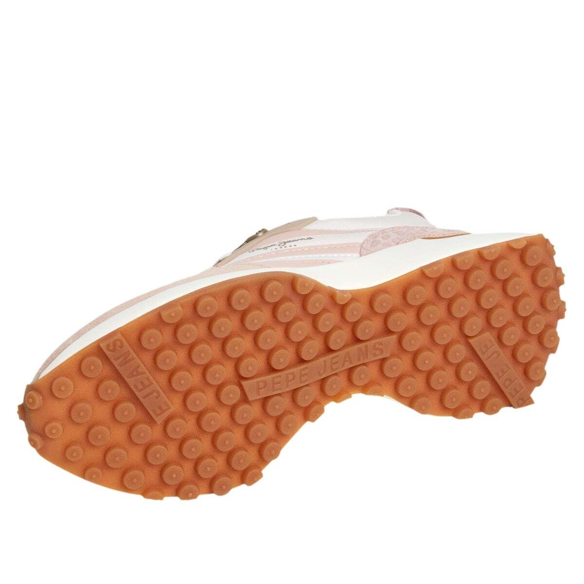 Ball - Baskets En Cuir À Semelle Cupsole rose nude, PEPE JEANS