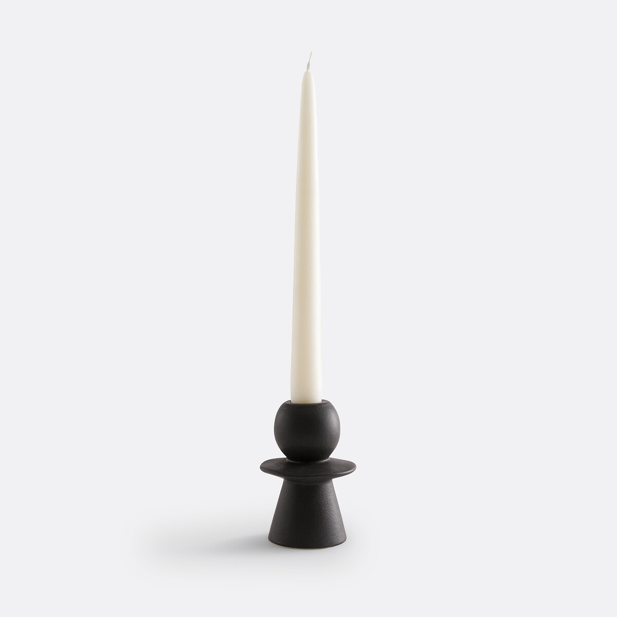 Candelabro de cerámica, al. 10 cm, Greta negro, LA REDOUTE INTERIEURS