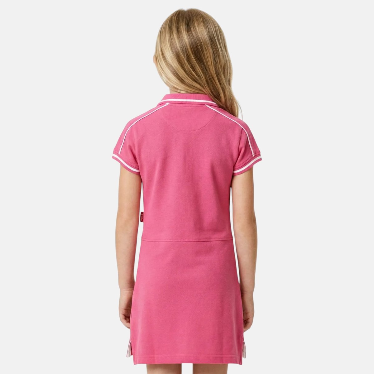 Robe polo ouverture boutonnée sur le devant rose, LEE COOPER
