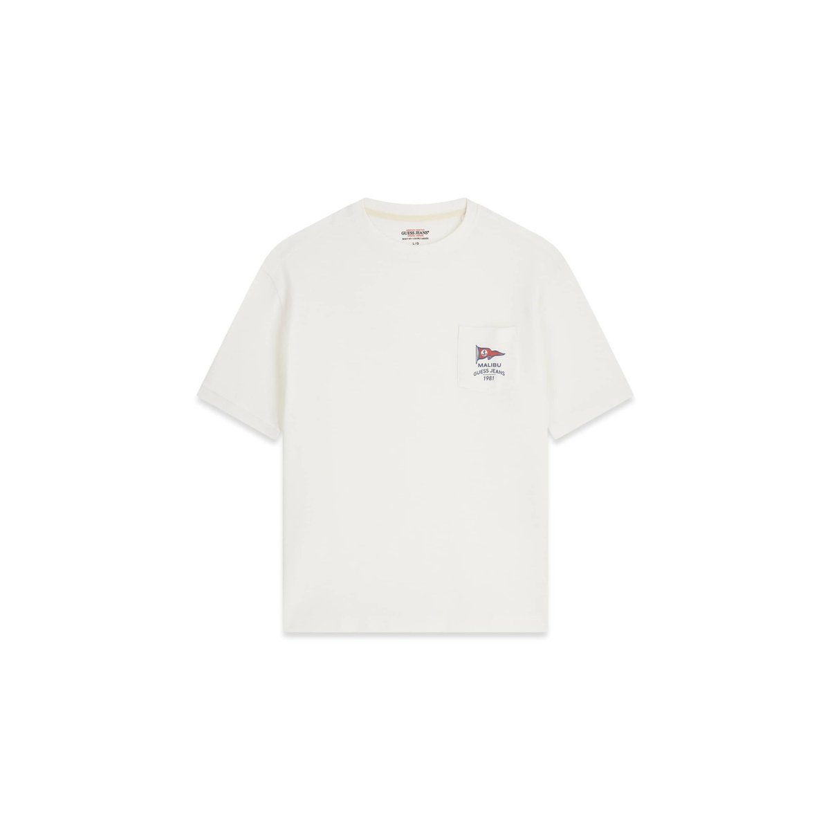 T-Shirt Cropped Boxy blanc, GUESS JEANS