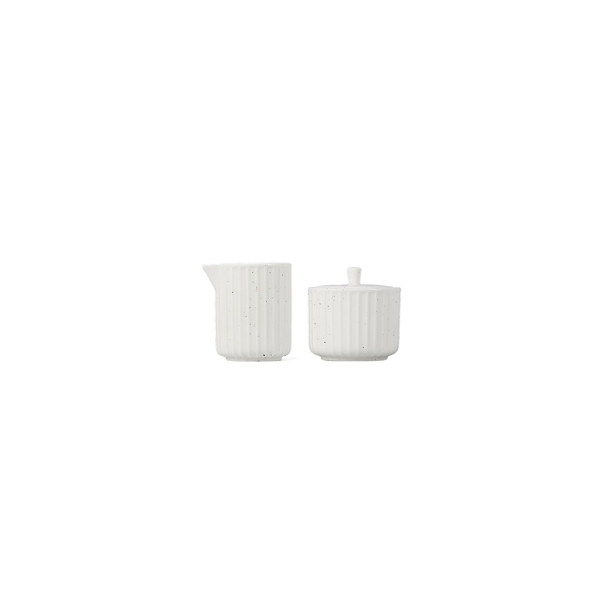 Pot À Sucre Et À Crème ORA GLOSS blanc, SALT & PEPPER