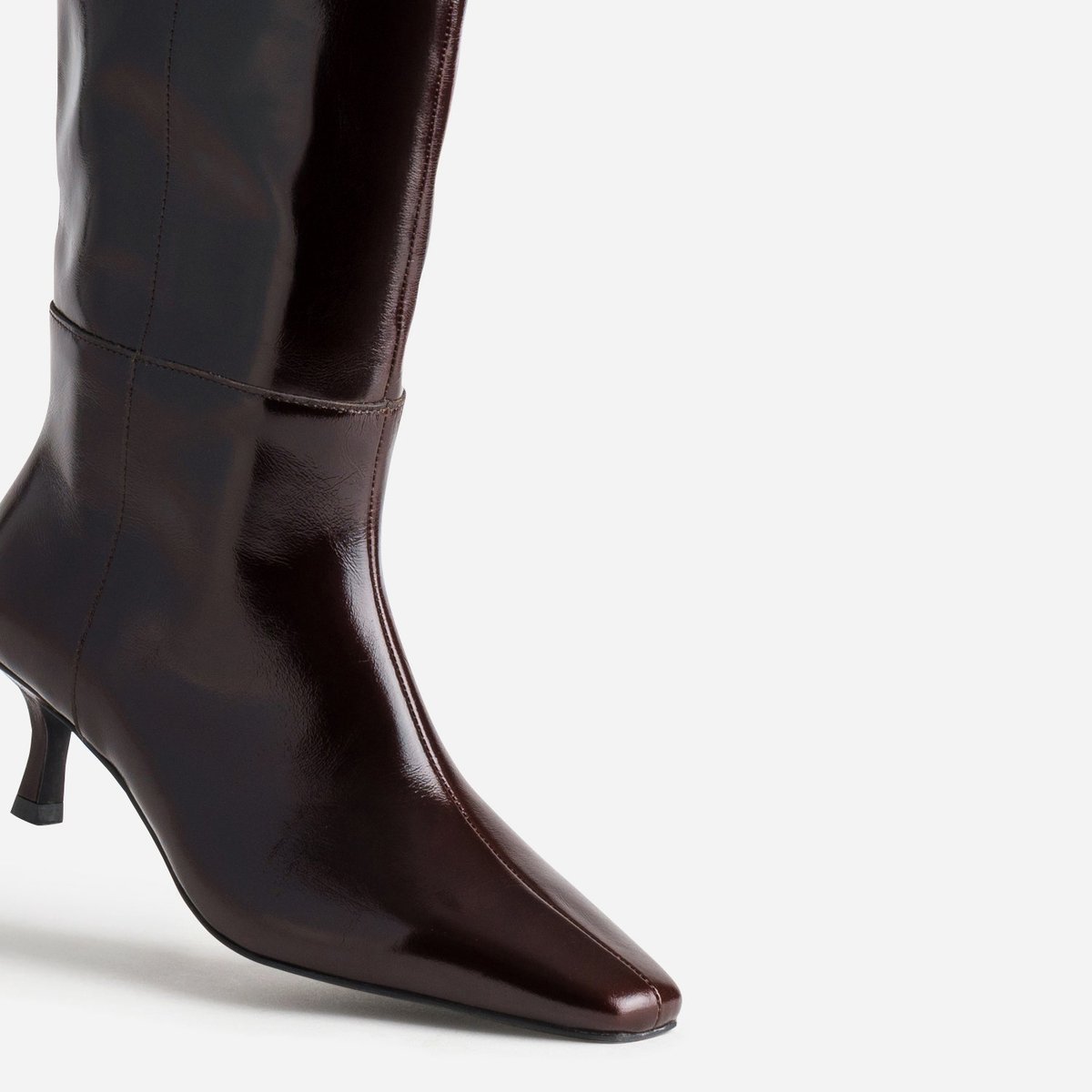 Botte À Talon en cuir MIRANDA chocolat, ERAM