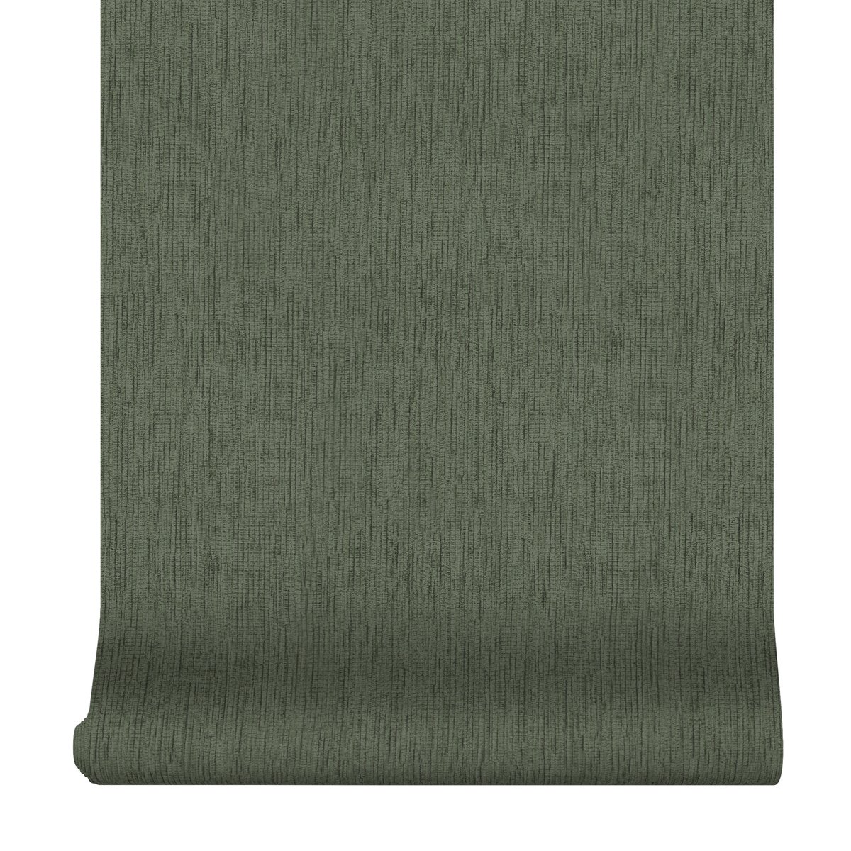 Papier peint Effet tissage structuré satiné vert foncé, BOUTIQUE