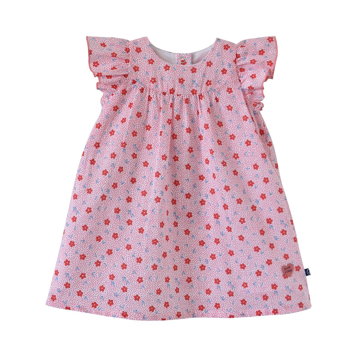 Robe eulalie a motif bebe rose, SUCRE D'ORGE