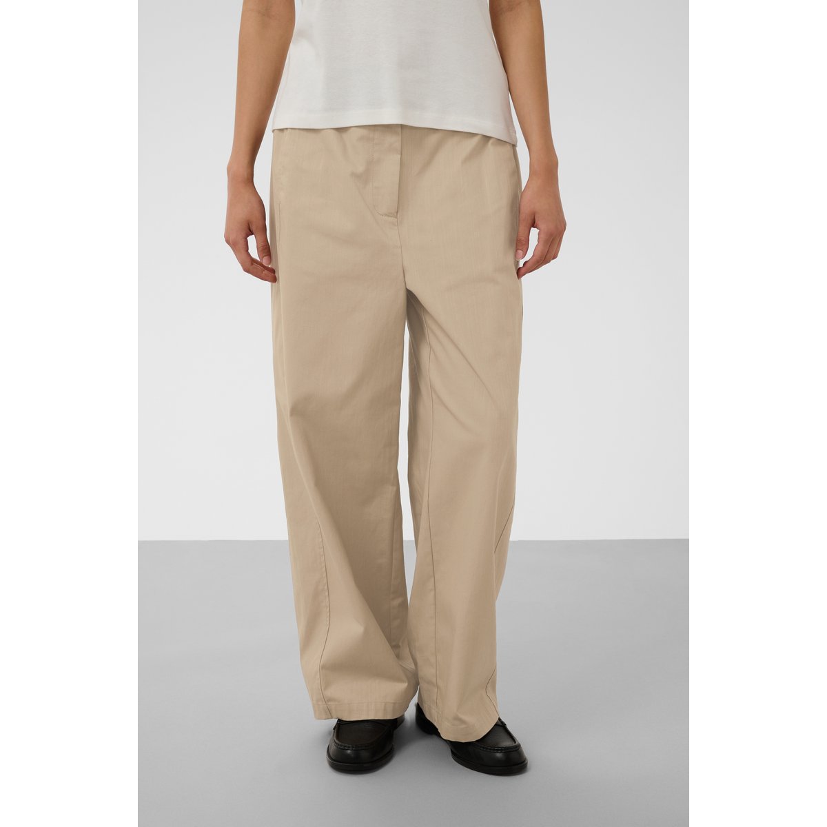Pantalon Casual beige silver mink, SOAKED IN LUXURY