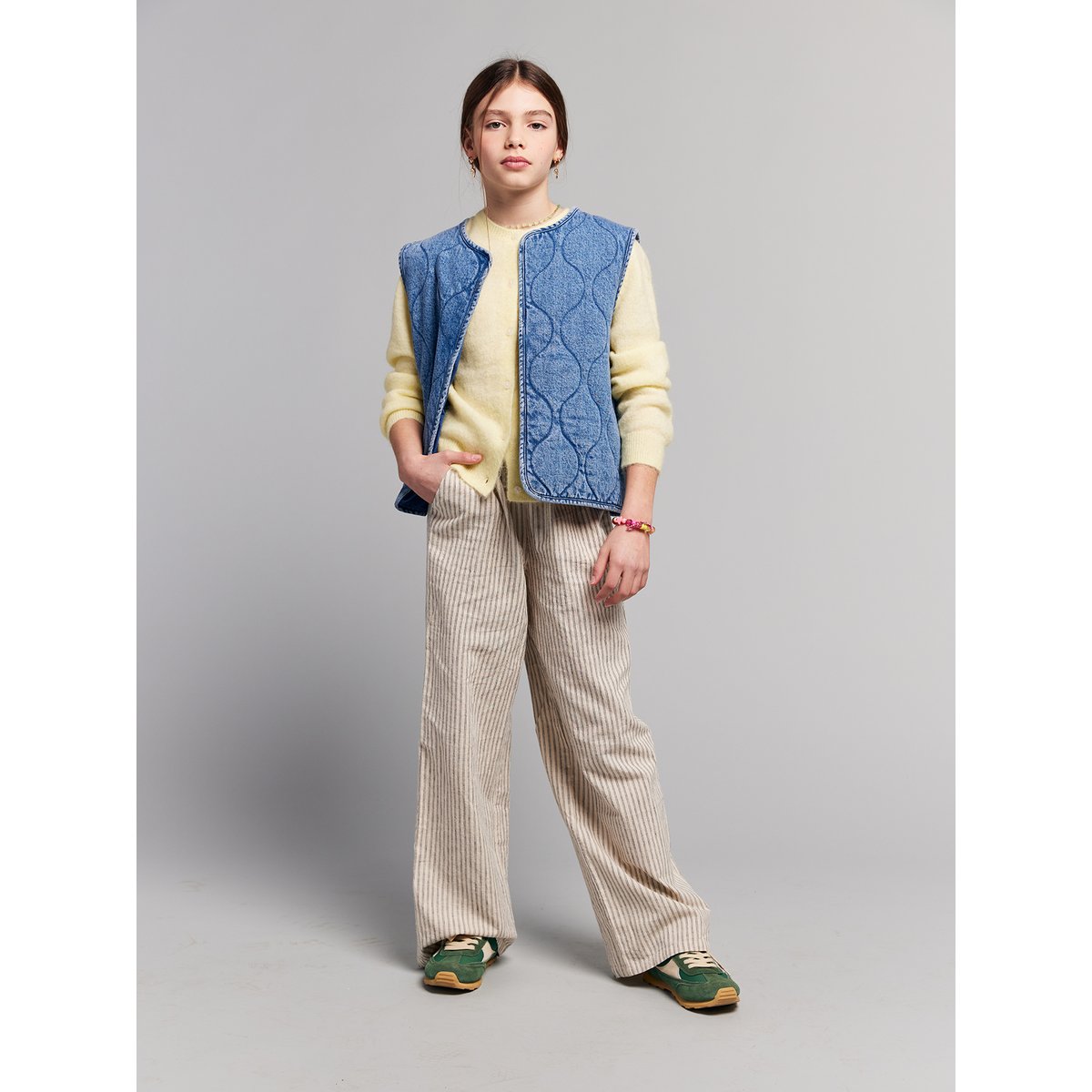 Veste sans manches denim bleu moyen, JONEN