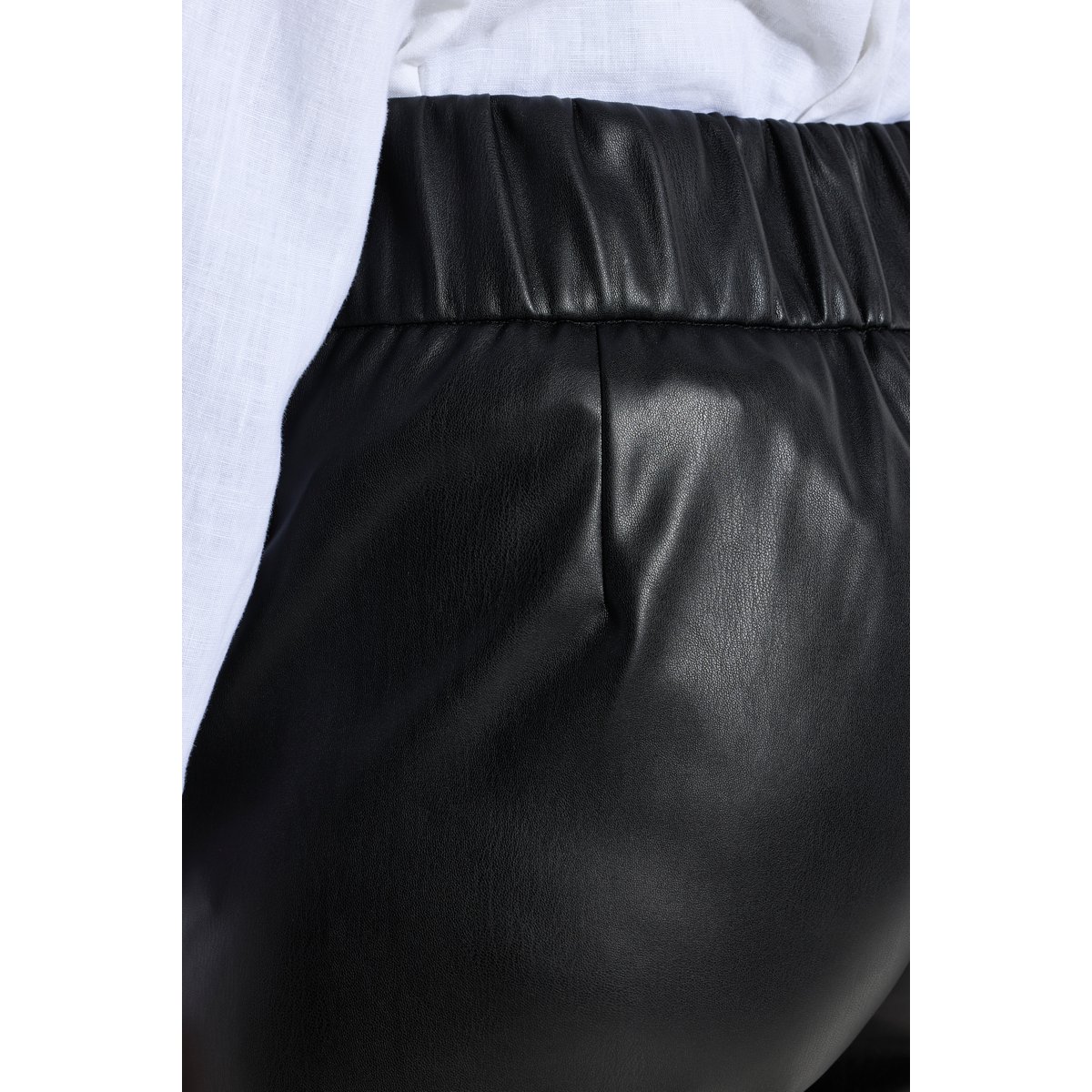 Jupe-short aspect cuir noir, ULLA POPKEN