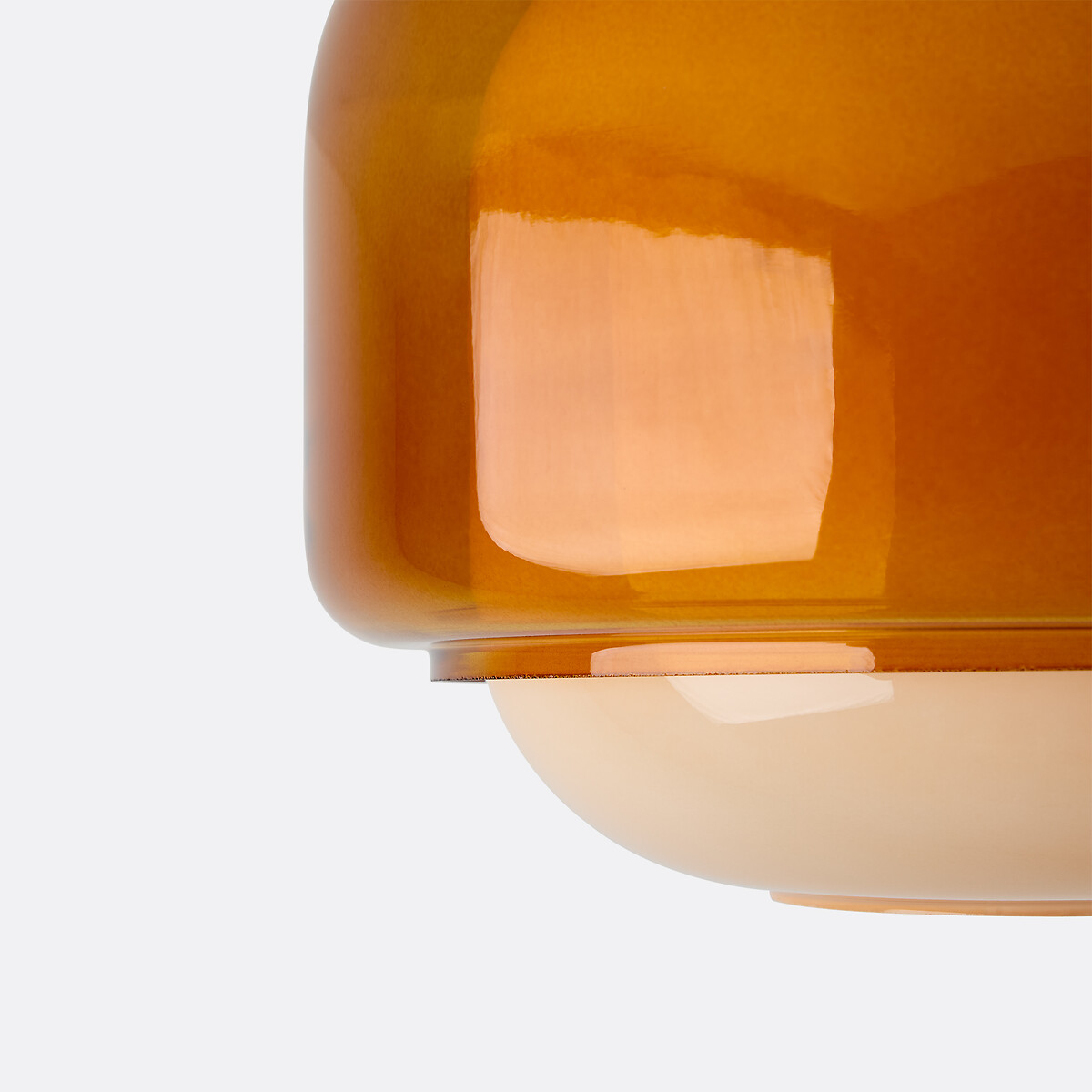 Plafonnier en verre coloré, diamètre 30,5 cm, KINOKO orange, LA REDOUTE INTERIEURS