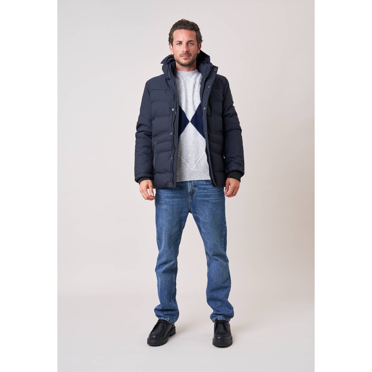 Doudoune chaude homme CHIRO navy, DEELUXE