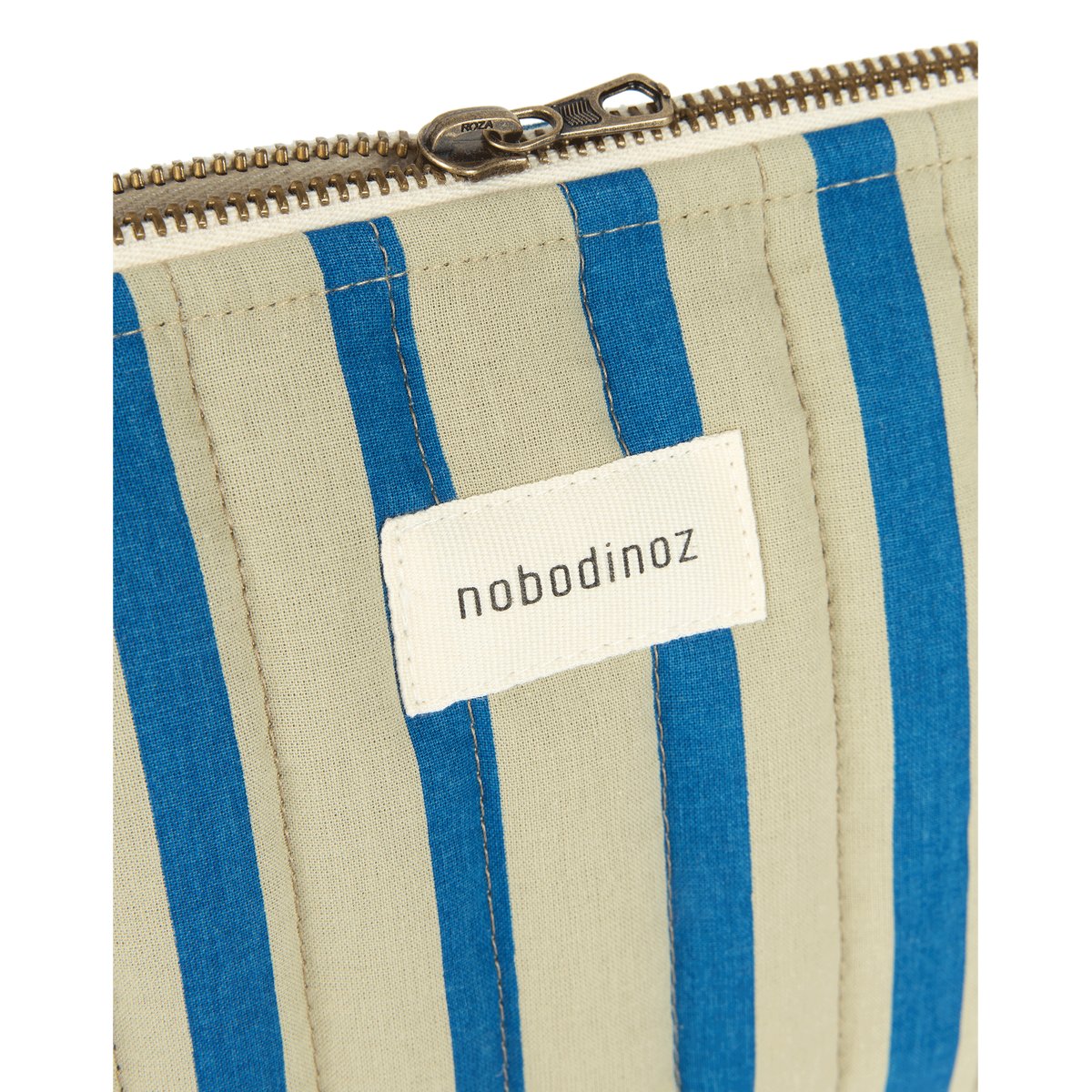 Trousse de toilette STORIES Édition limitée rayures bleues et vertes, NOBODINOZ