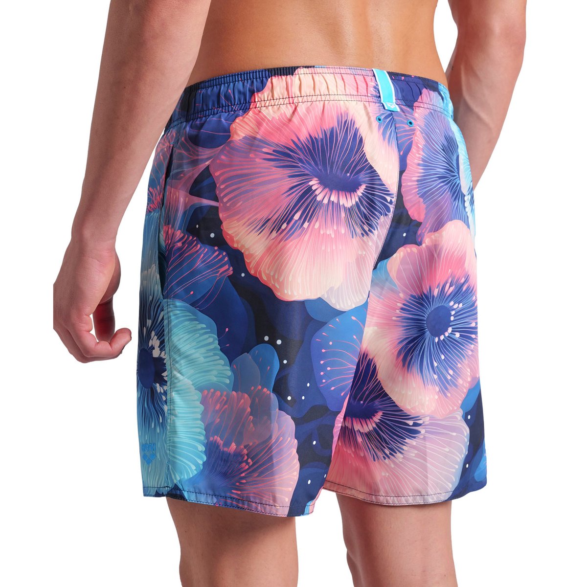 Short de plage boxer arena Water Prints Allover pour homme calypso coral multi, ARENA