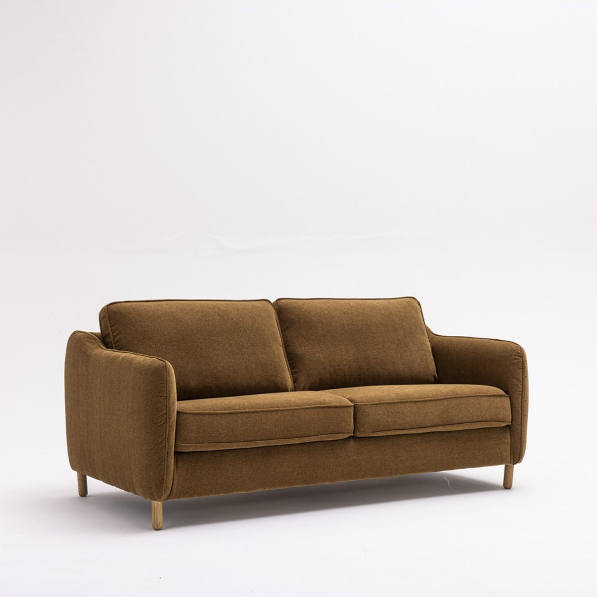Canapé convertible express 2 places en tissu- VORNAY bronze, DRAWER