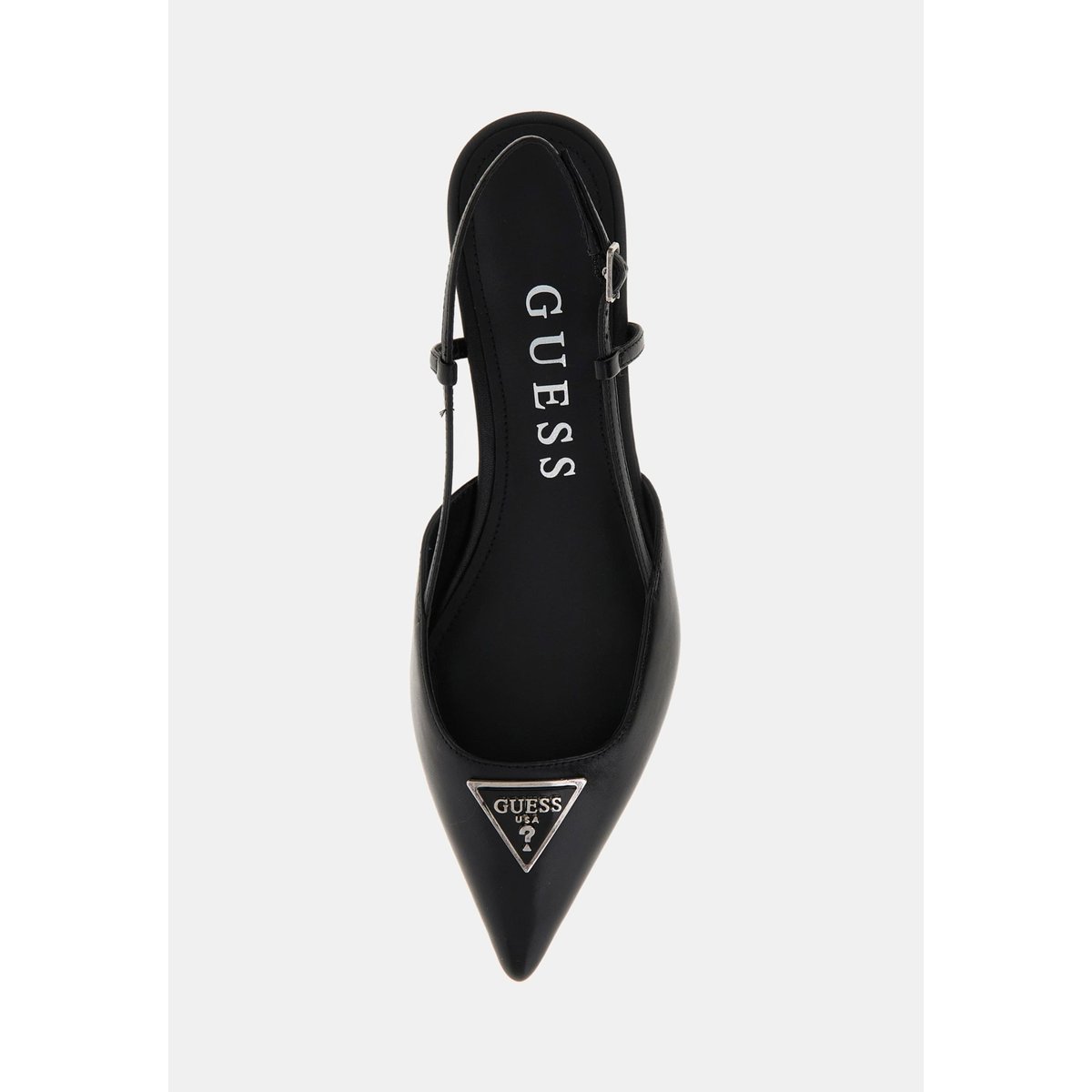 Escarpin Slingback Jesson Cuir Véritable noir, GUESS