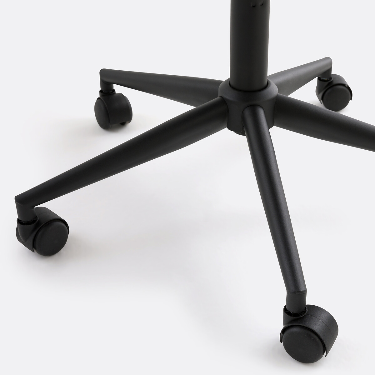 Fauteuil de bureau rotatif à roulettes, Théa bois de rose, LA REDOUTE INTERIEURS