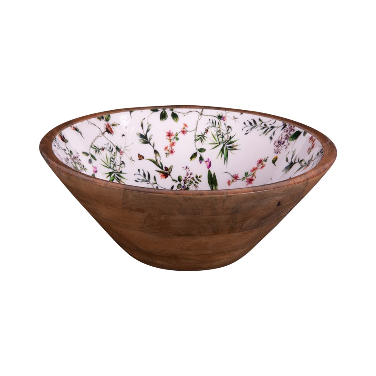 Saladier Champêtre en manguier 30 cm vert, TABLE PASSION