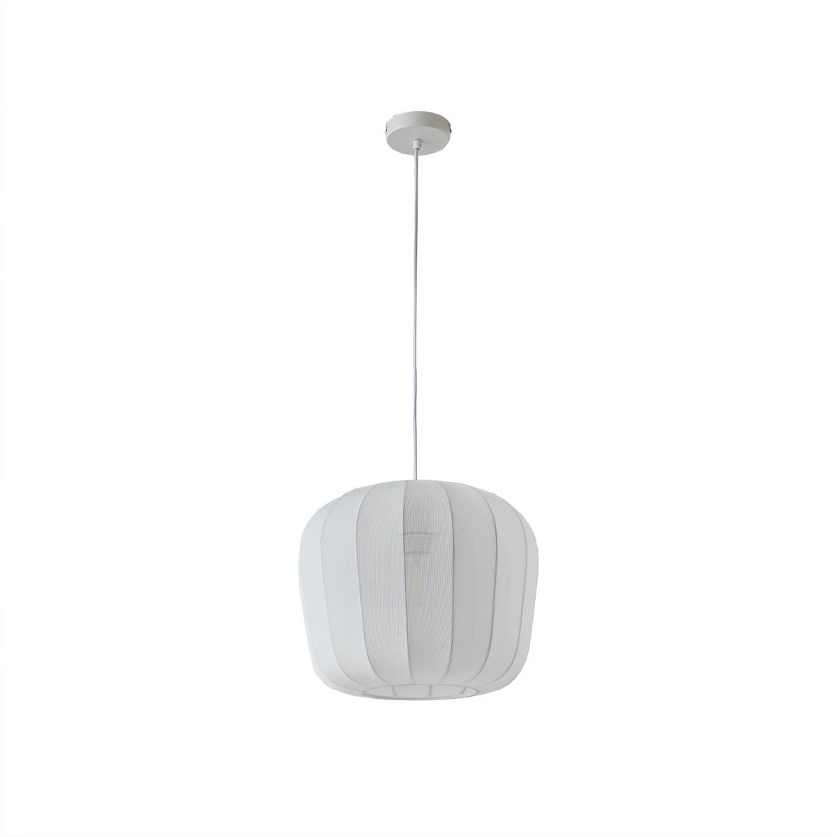 Suspension en textile moderne, Helin blanc, LINDBY