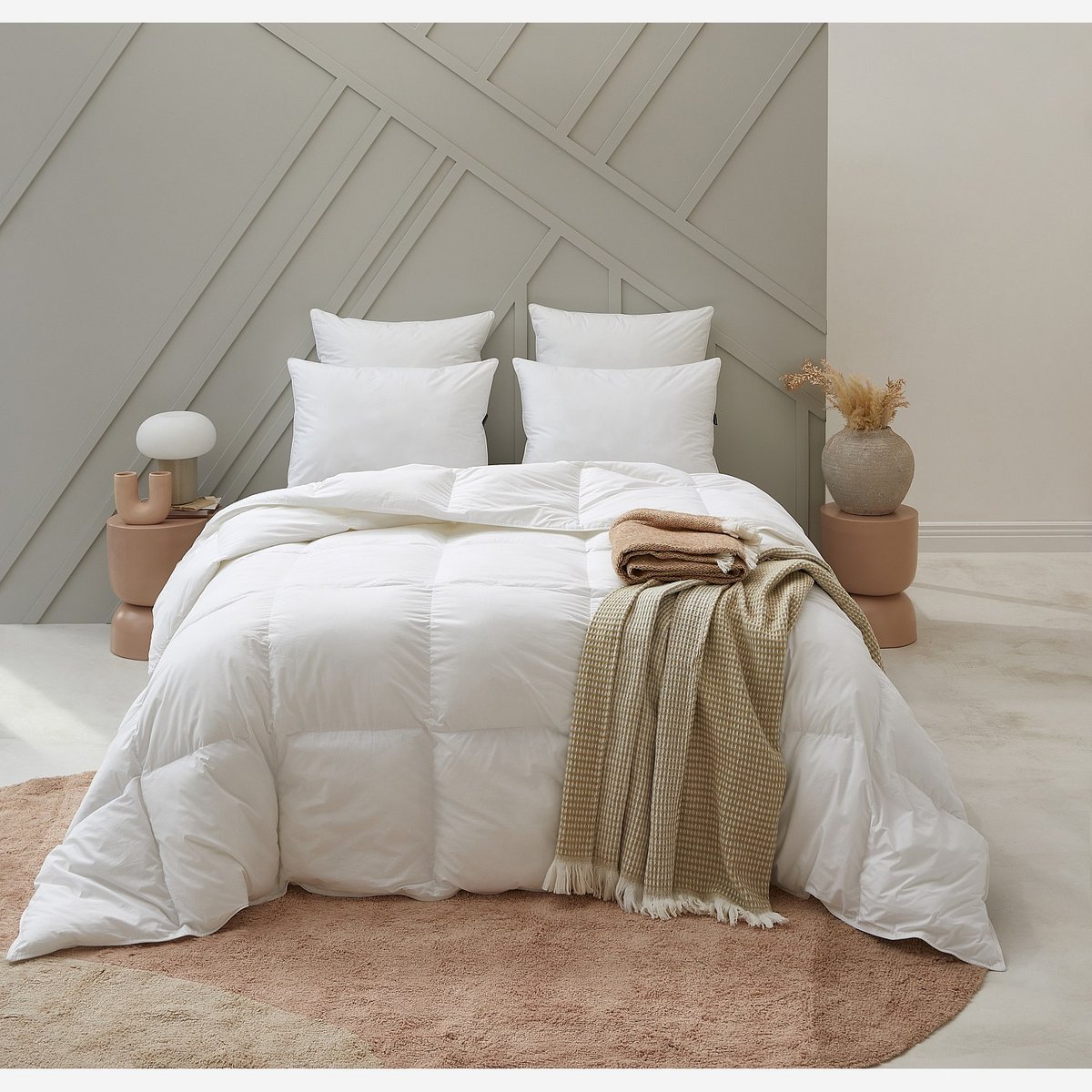 Oreiller tissu, tissu ESPRIT DUVET blanc, HABITAT