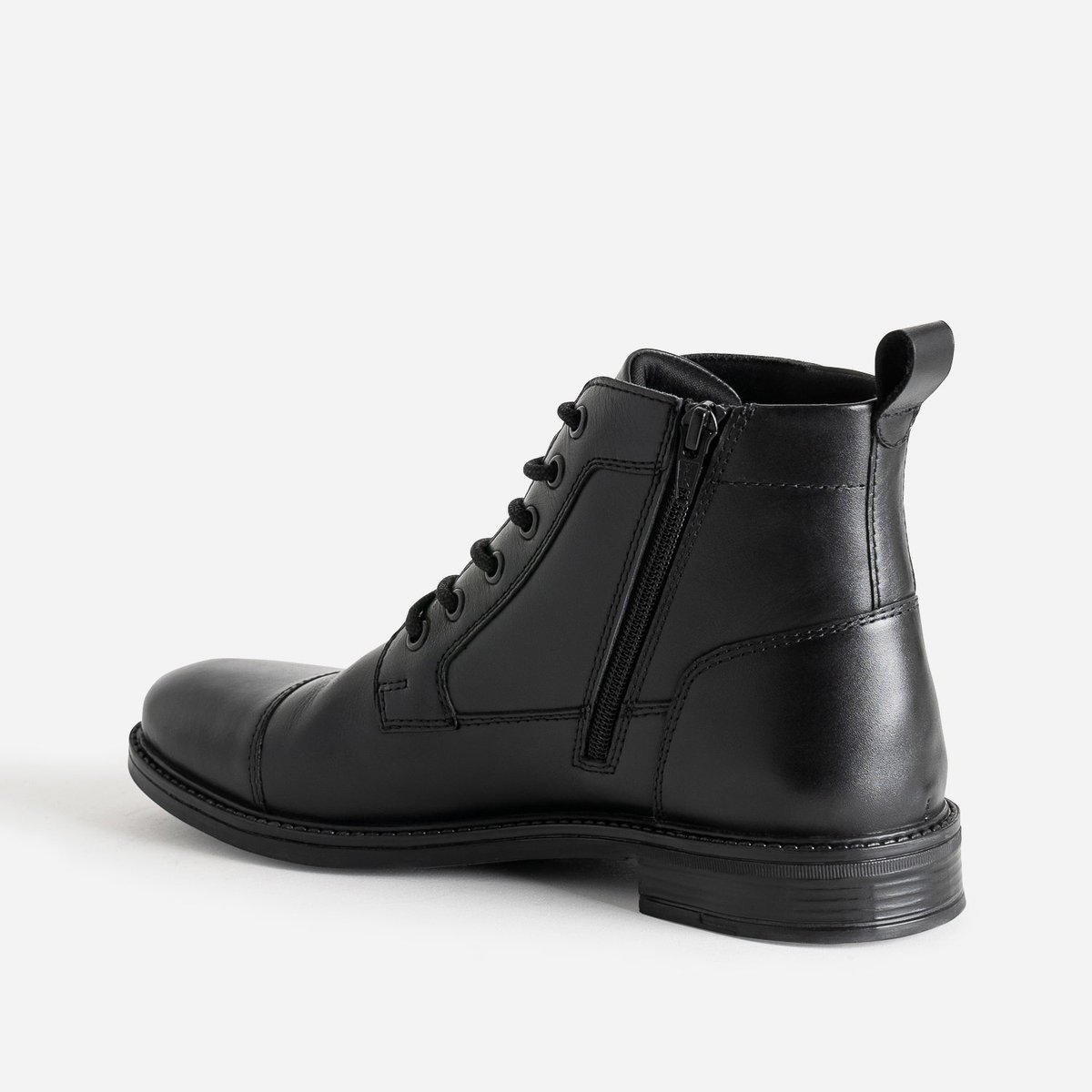 Boots en cuir BRUNO noir, ERAM