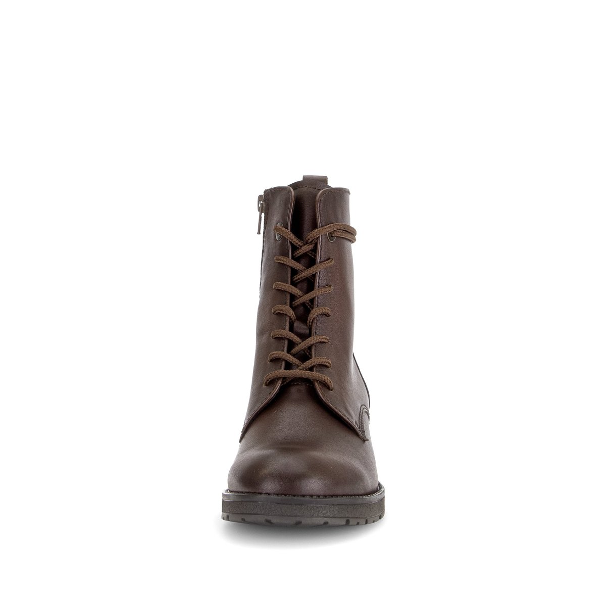 Bottines en cuir lisse à talon décroché cognac, GABOR