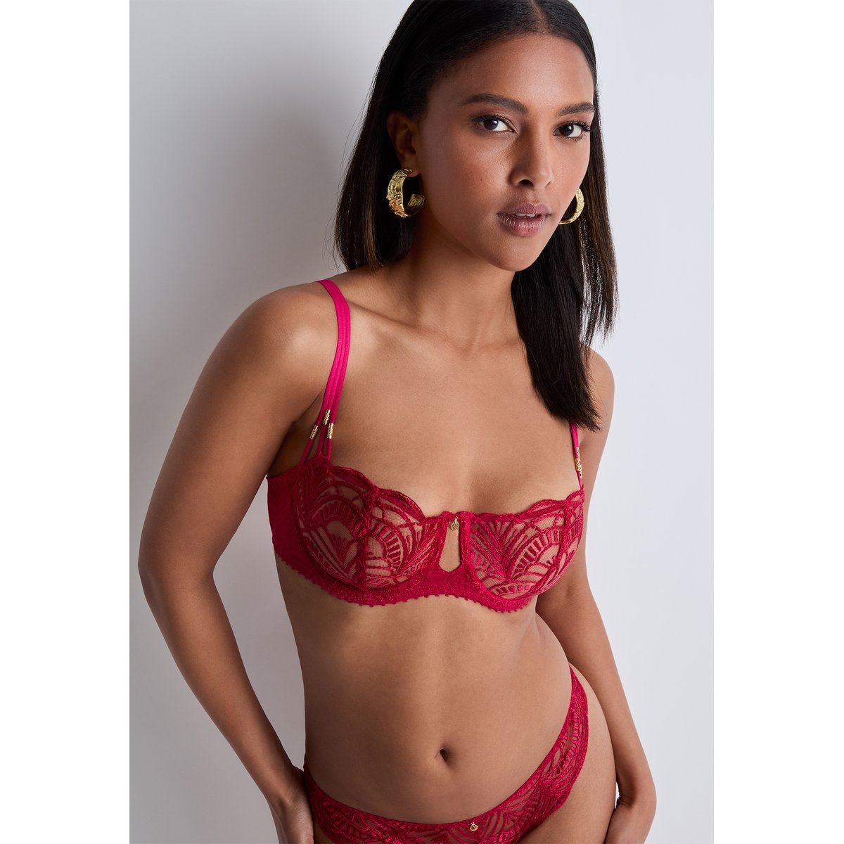 Soutien-gorge Corbeille avec armatures Vibes rouge, AUBADE