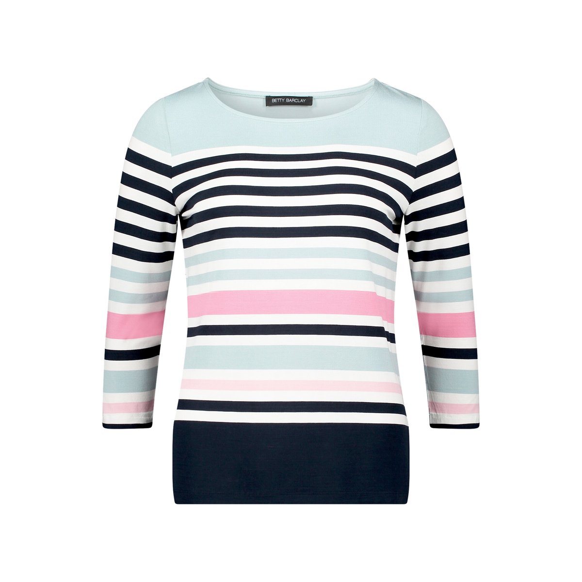 T-shirt basique à encolure bateau mint/dark blue, BETTY BARCLAY