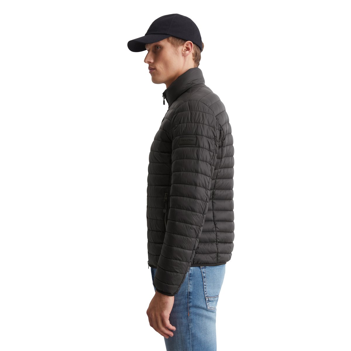 Veste matelassée regular avec rembourrage Unifi REPREVE® noir, MARC O'POLO