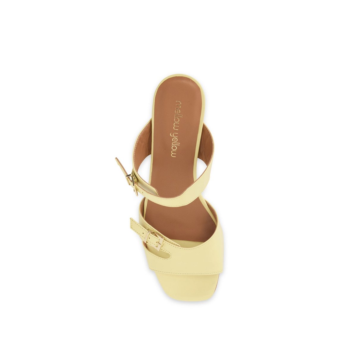 Sandale À Talon en cuir BALI vanille, MELLOW YELLOW