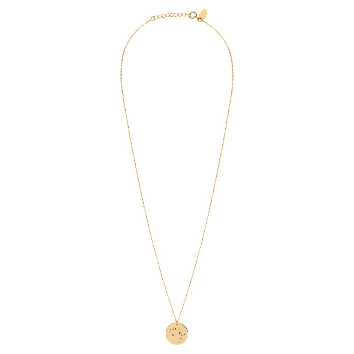 Collier doré lion - galaxie - Lion cristal blanc, CAROLINE NAJMAN