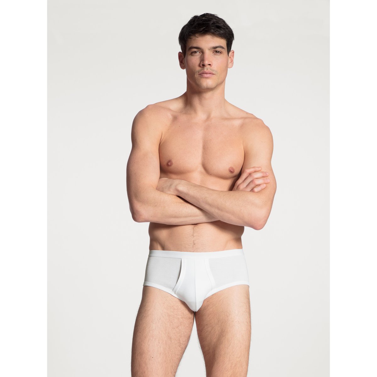 Classic slip avec ouverture Coton TWISTED COTTON blanc, CALIDA