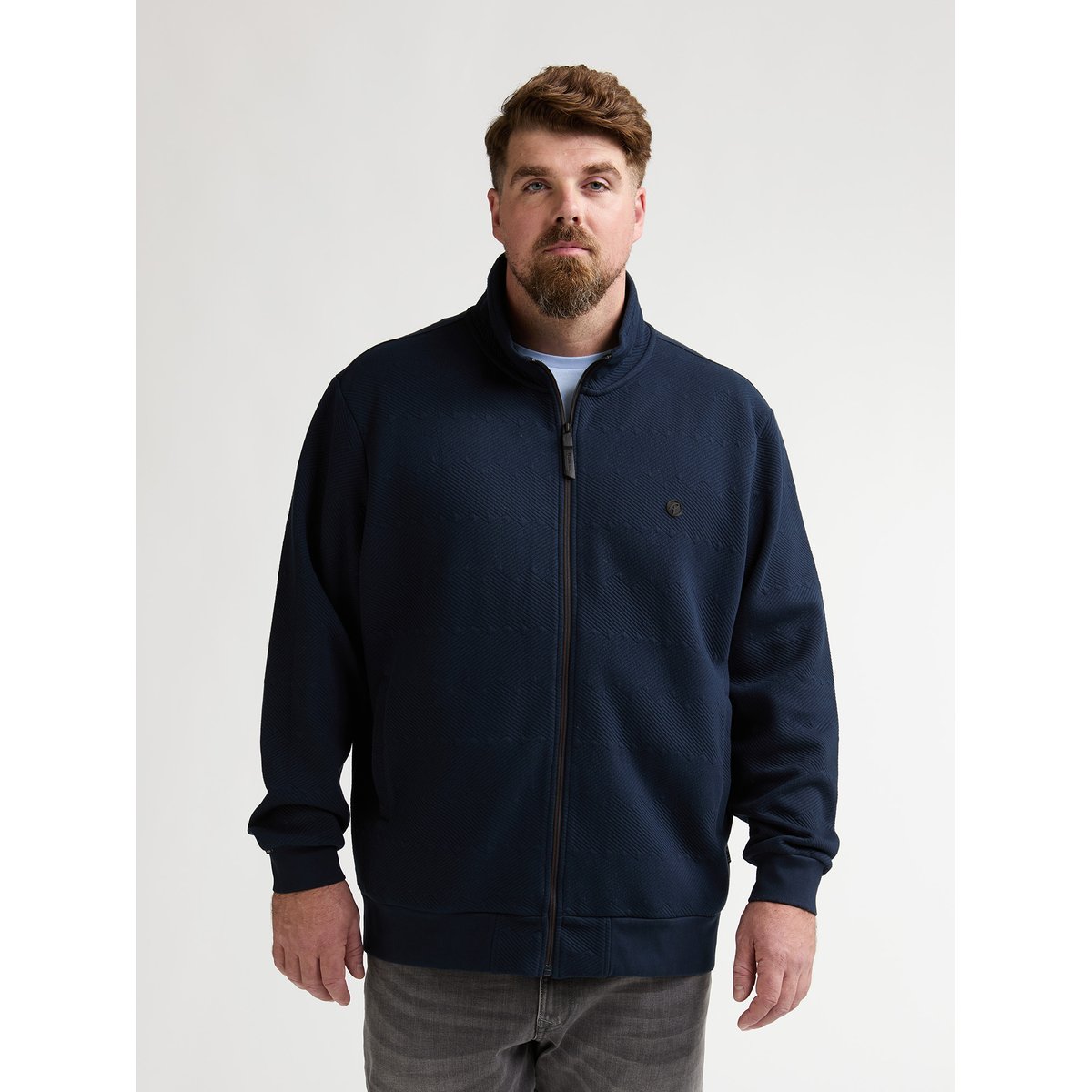 Cardigan décontracté grande taille rumbo bleu navy blue, PETROL INDUSTRIES