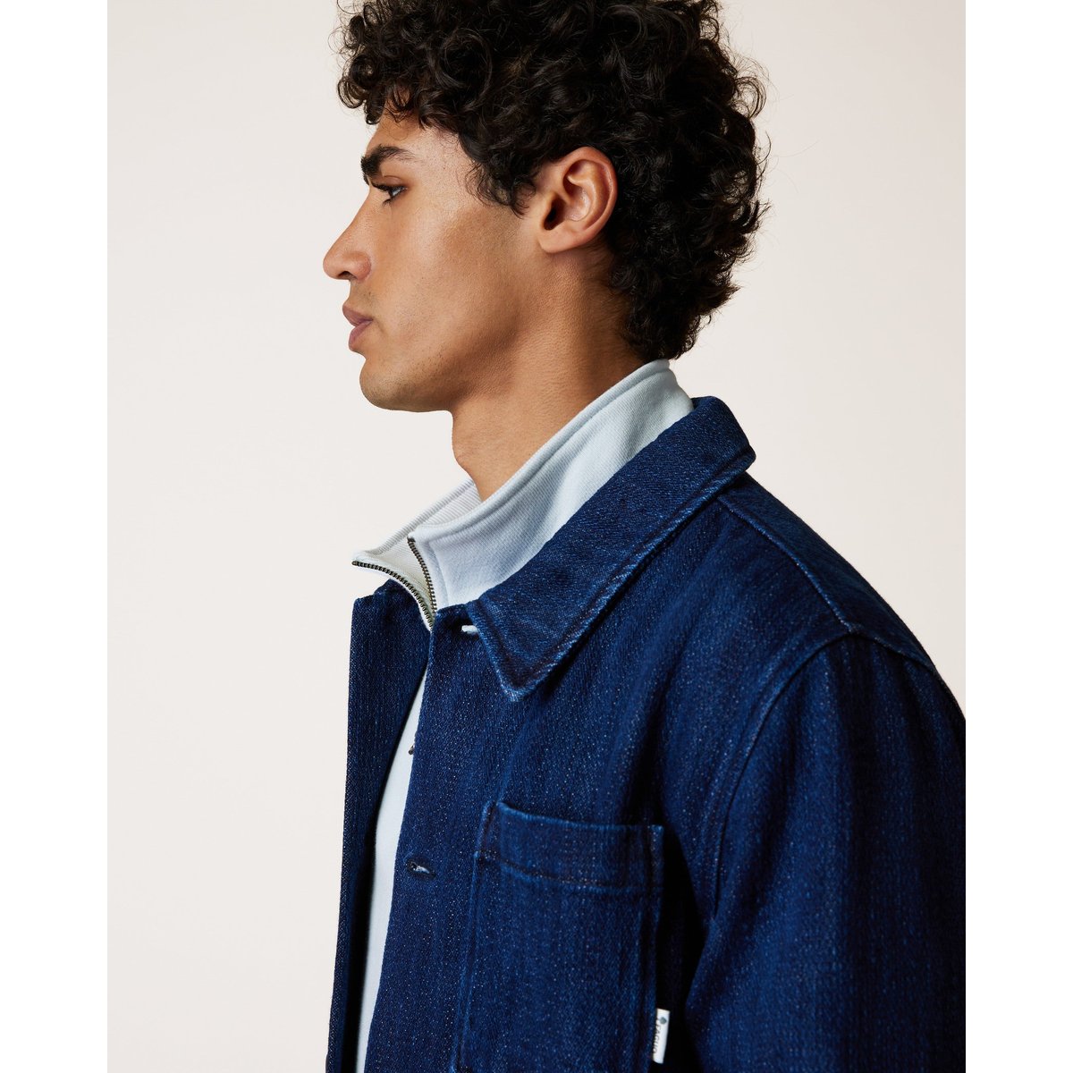 Veste denim bleu foncé, FAGUO