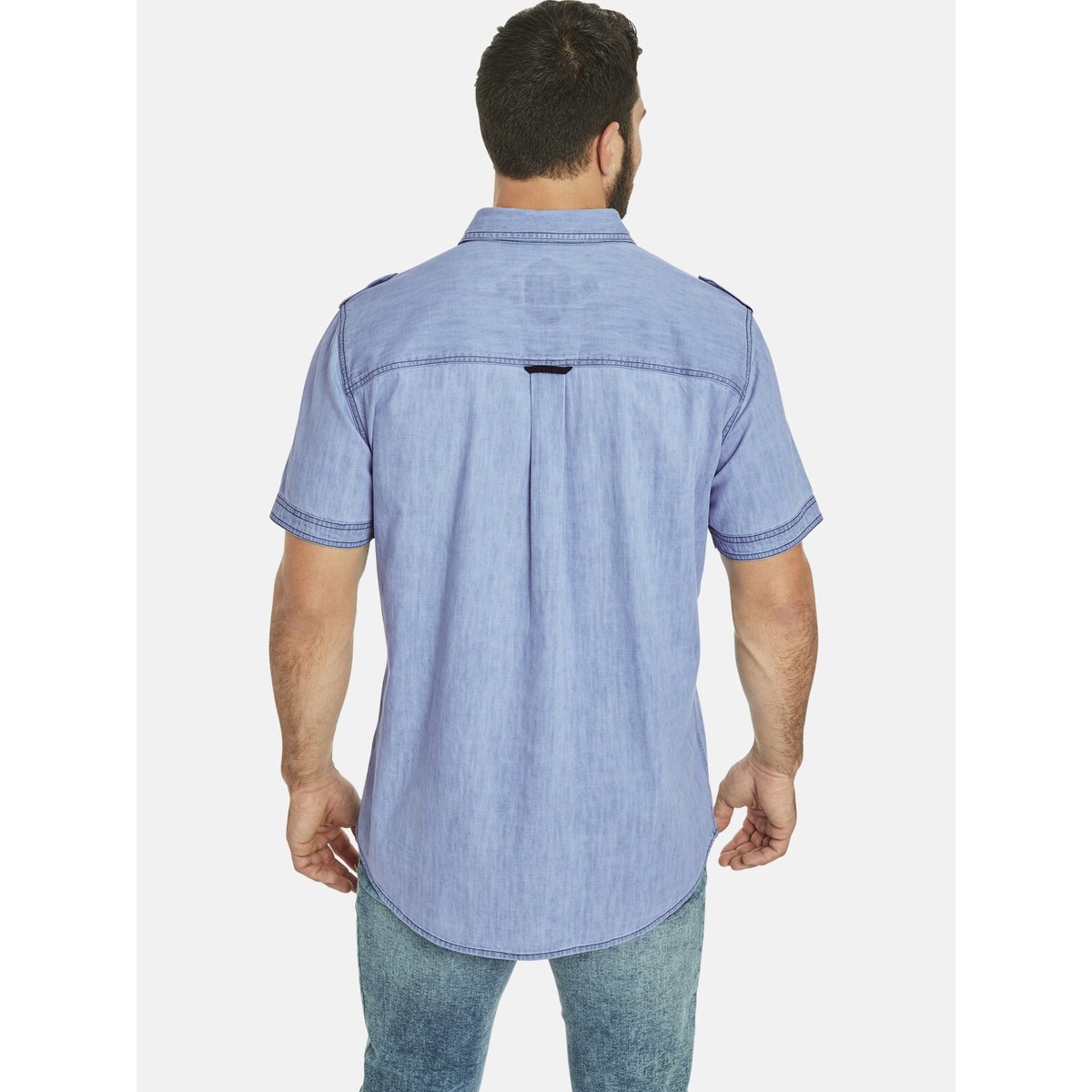 Chemise en jean LORENSIUS bleu clair, JAN VANDERSTORM