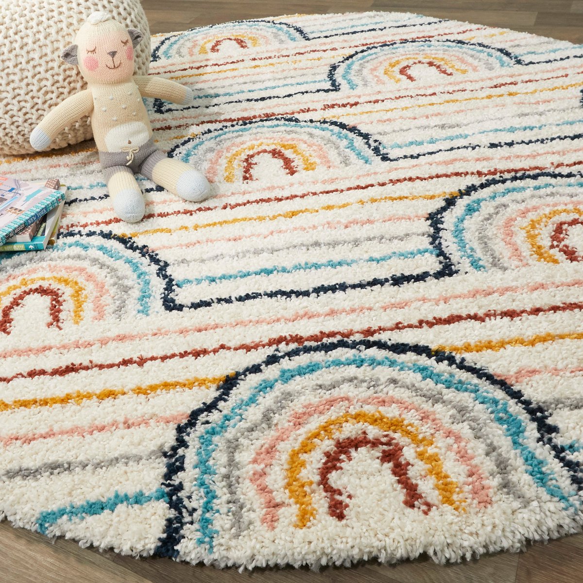 Tapis enfant épais et confortable SUNNY palette colorée, AFK LIVING