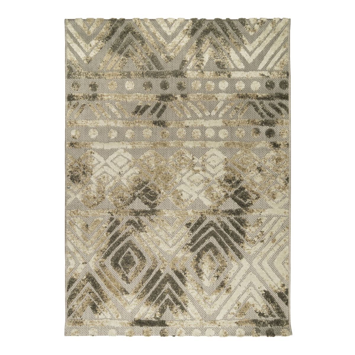 Tapis moderne pour intérieur-extérieur    DEHORS-DEDANS AFRIKA gris, THE DECO FACTORY