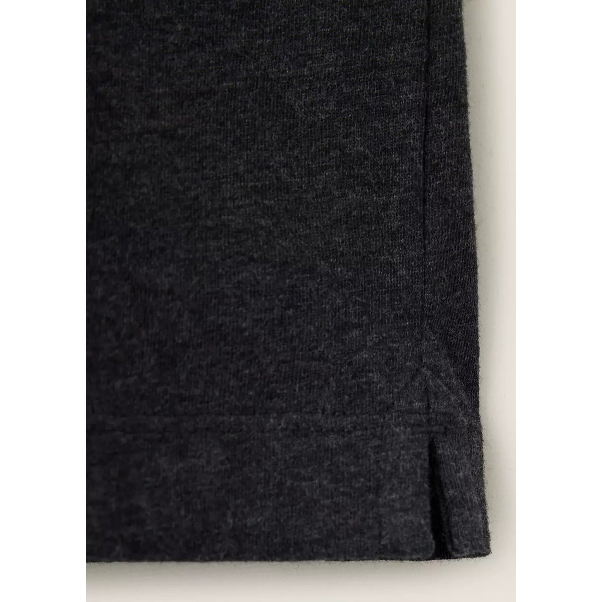 T-shirt coton mélangé cachemire regular fit gris anthracite, MANGO MAN