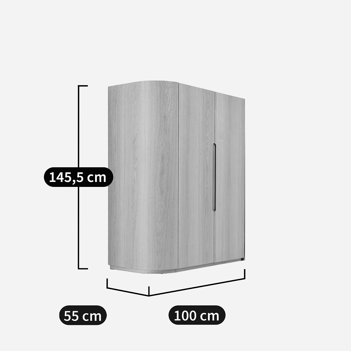 Evoria Oak Veneer Wardrobe Unit For A Mix and Match Wardrobe natural, AM.PM