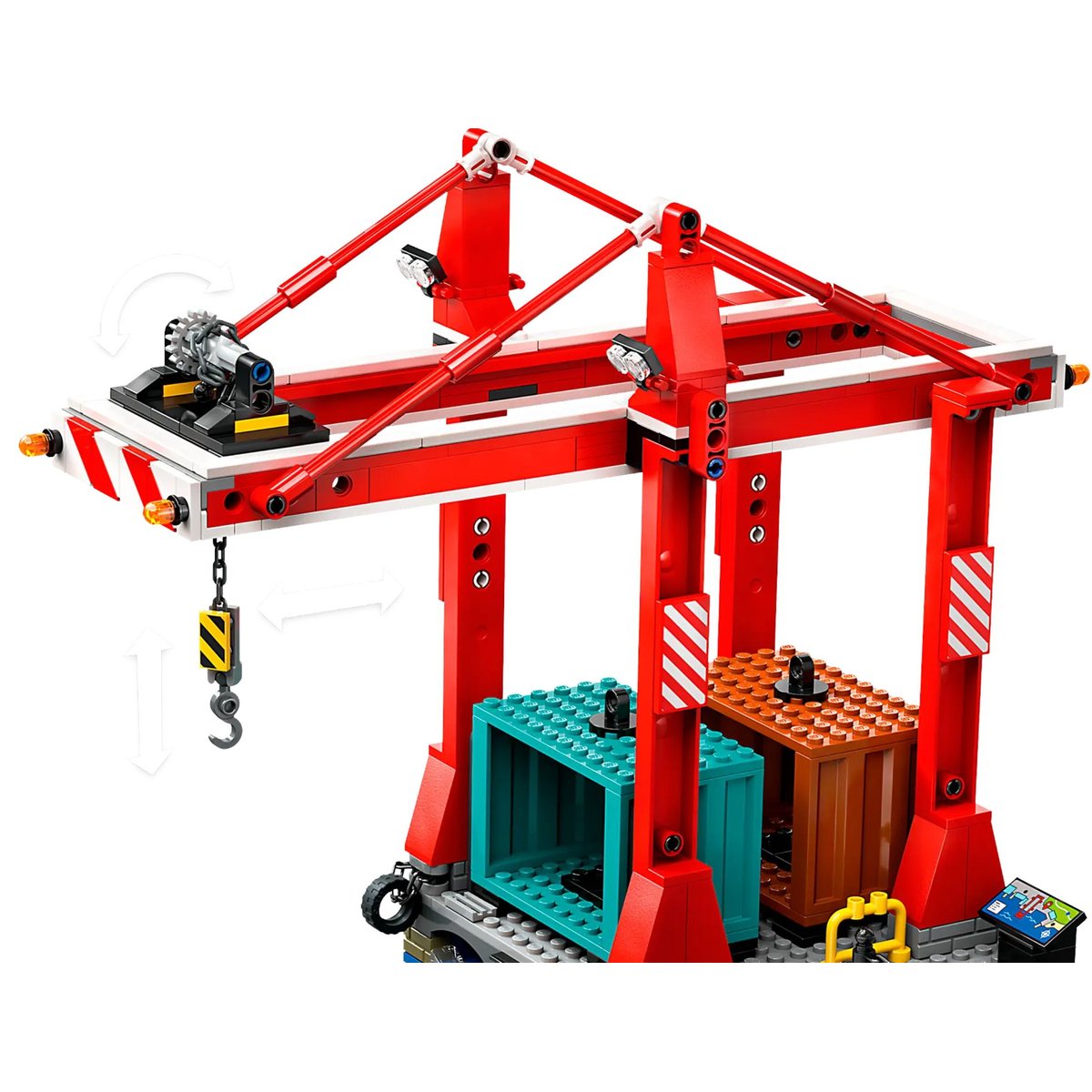 LEGO City - Le port et le navire marchand 60422 pour enfants de 8 ans et plus multicolore, LEGO