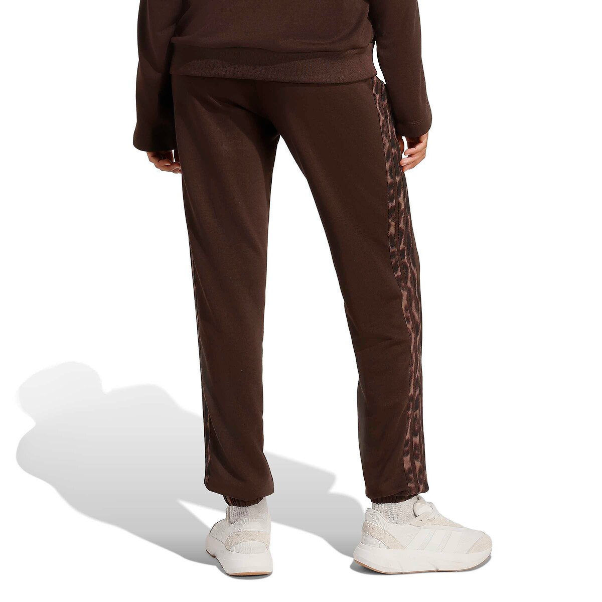 Pantalon en molleton Essentials 3 stripes imprimé léopard marron/léopard, ADIDAS SPORTSWEAR