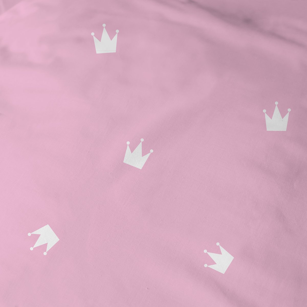 Parure de lit imprimée 100% coton, MERVEILLE rose, MATT ET ROSE