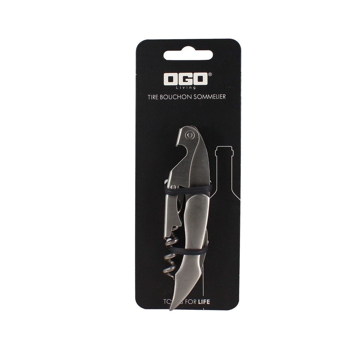 Tire bouchon de sommelier en acier inoxydable inox, OGO LIVING