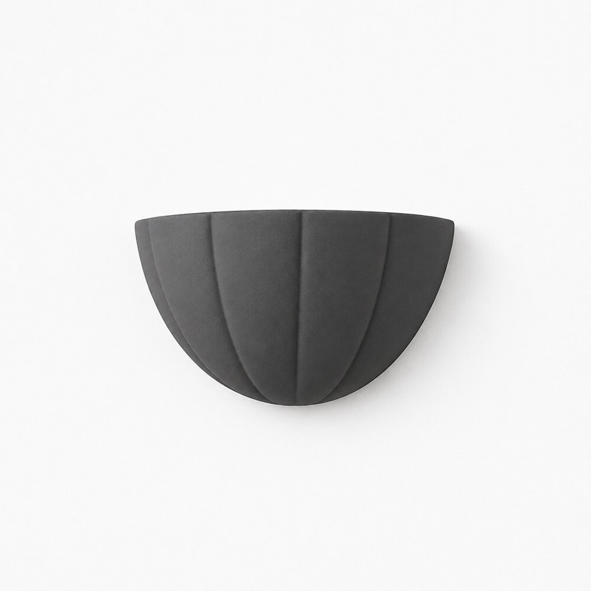 Leo Scallop Flush Wall Light navy blue, SO'HOME