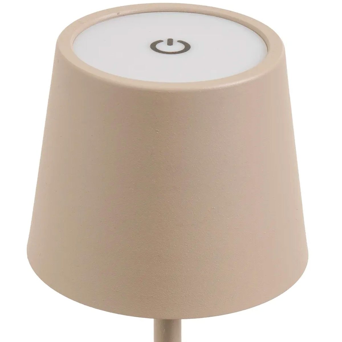 Lampe à poser en métal beige LED sans fil 9x9x27cm beige, WADIGA