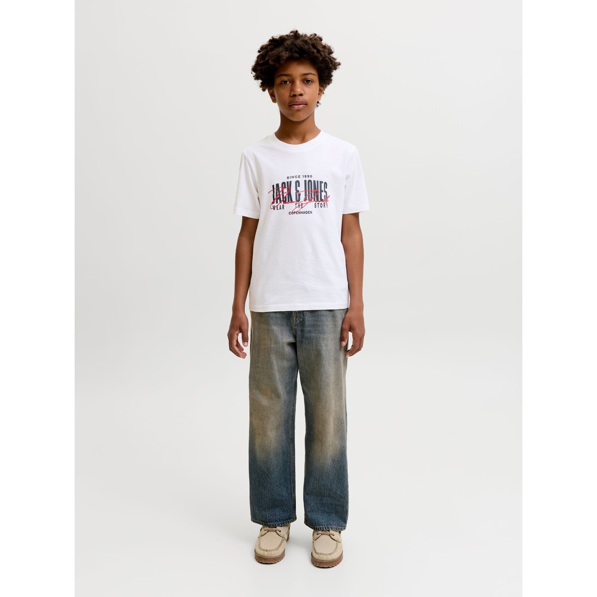 T-Shirt noire - black, JACK & JONES JUNIOR