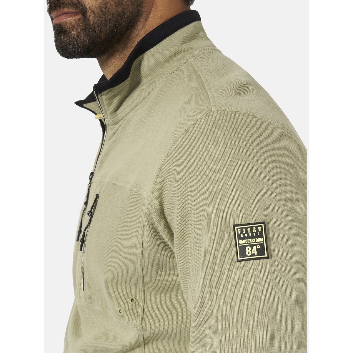 Veste en molleton AAGANG olive, JAN VANDERSTORM